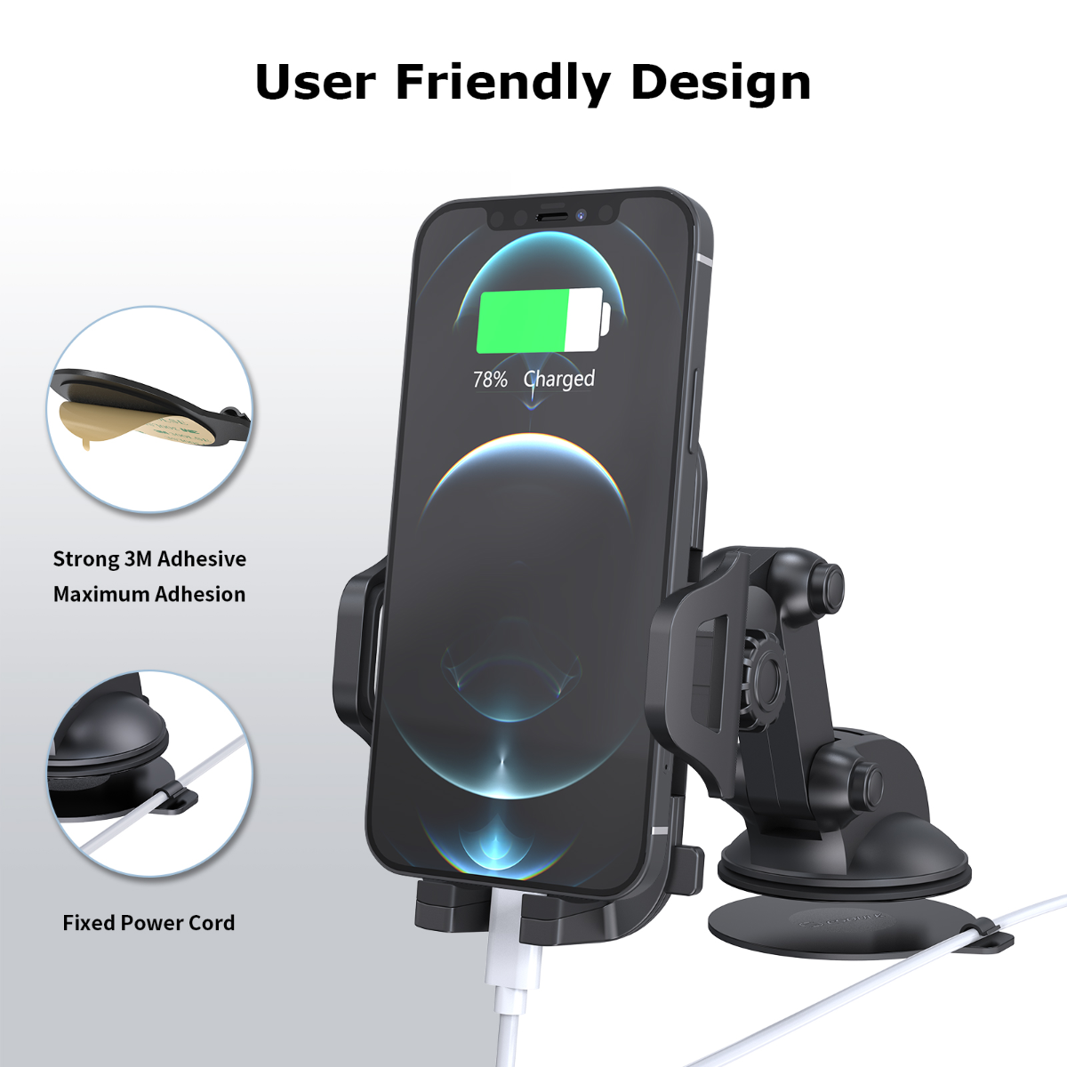 Esoulk Universal Dashboard Car Mount (BLACK)