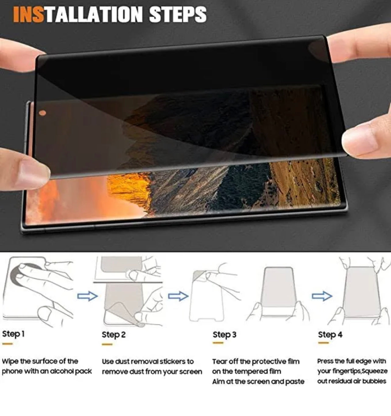Samsung Galaxy s23 Ultra Privacy Screen Protector