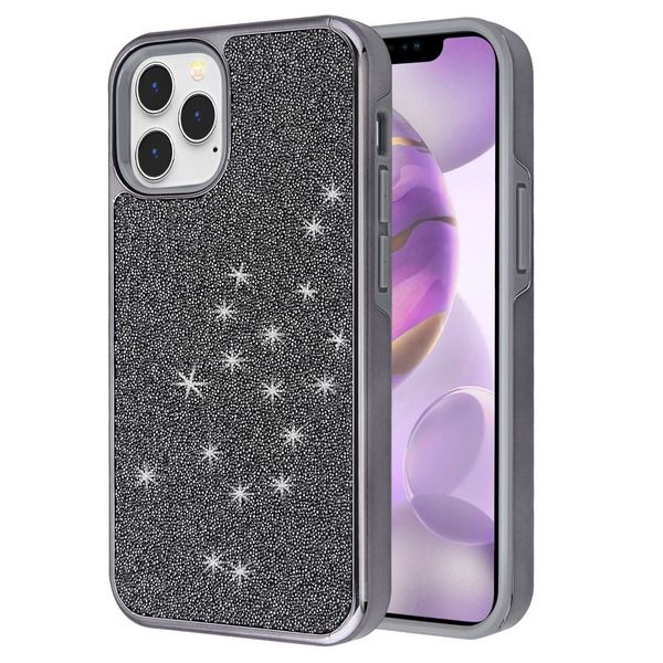 iPhone 12 Pro Max Encrusted Rhinestone Hybrid Case