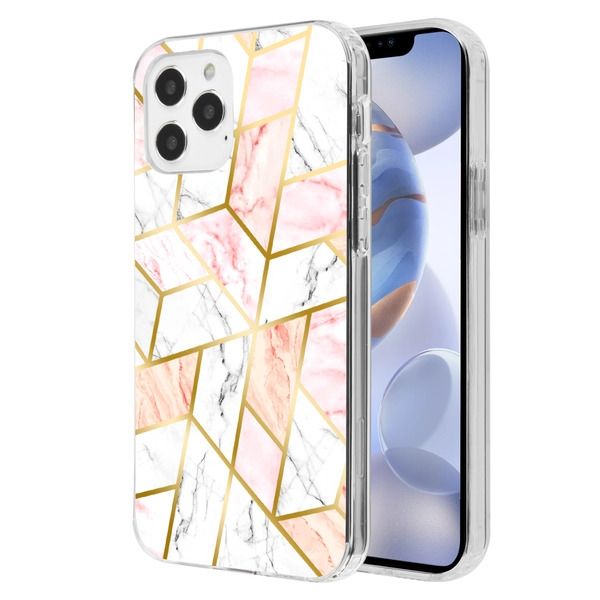 iPhone12/ PRO(6.1) -FUSION MARBLE HYBRID COVER - PINK