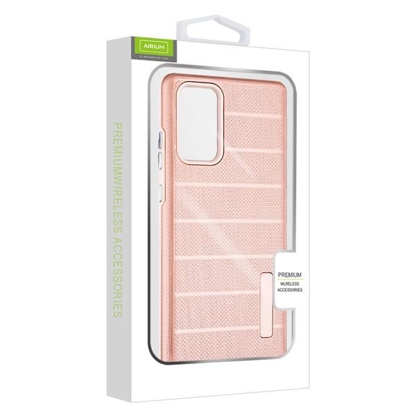 Samsung Galaxy Note 20 Textured Dots Hybrid Cover - Rose Gold