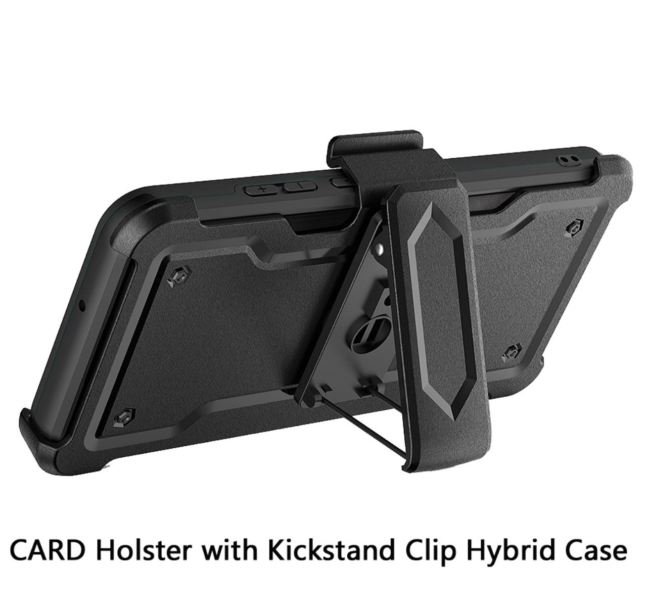 For Samsung Galaxy A13 5G CARD Holster with Kickstand Clip Hybrid Case Cover