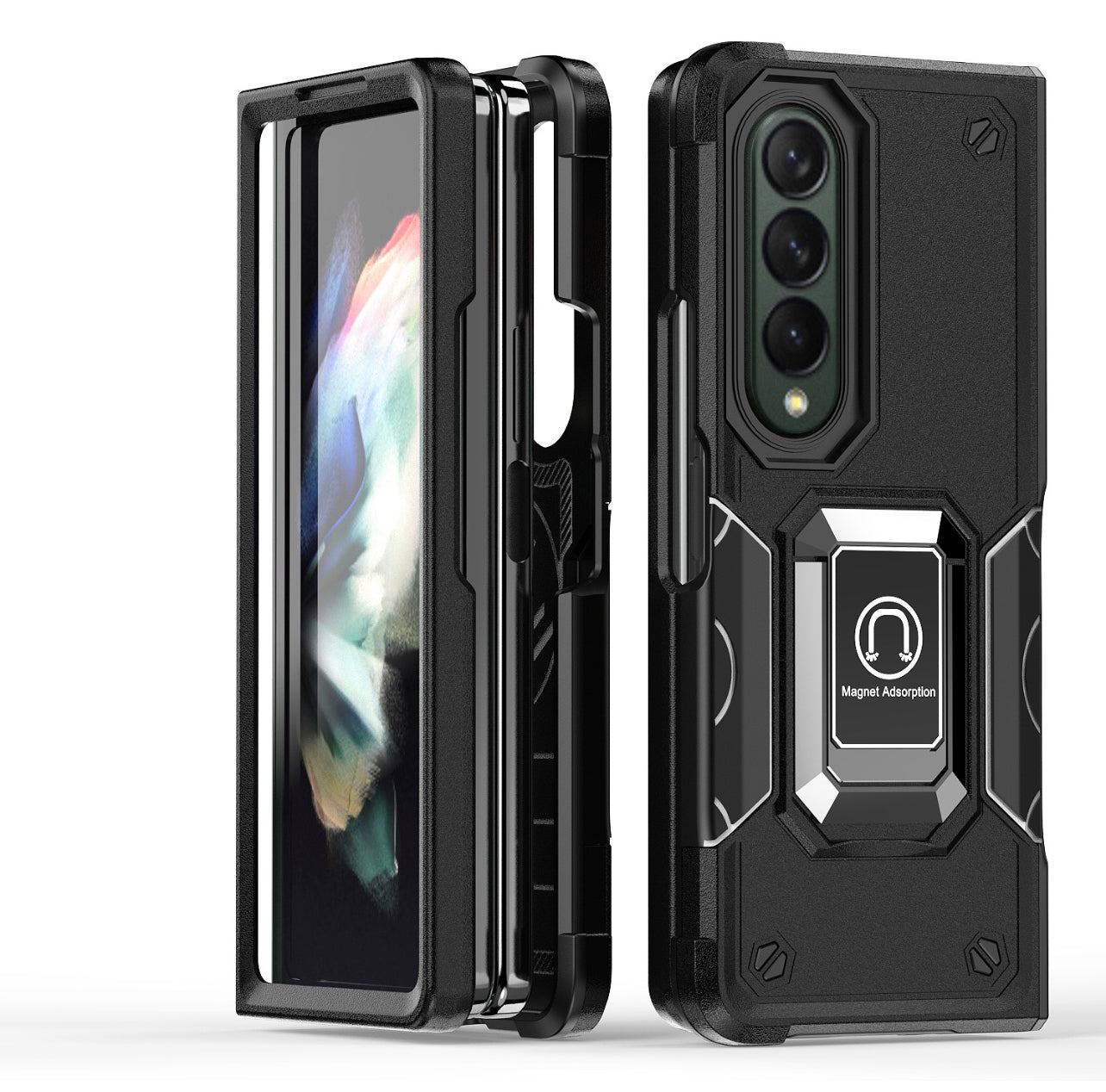 Samsung Galaxy Z Fold 4 Magnetic Ring Stand Case Cover