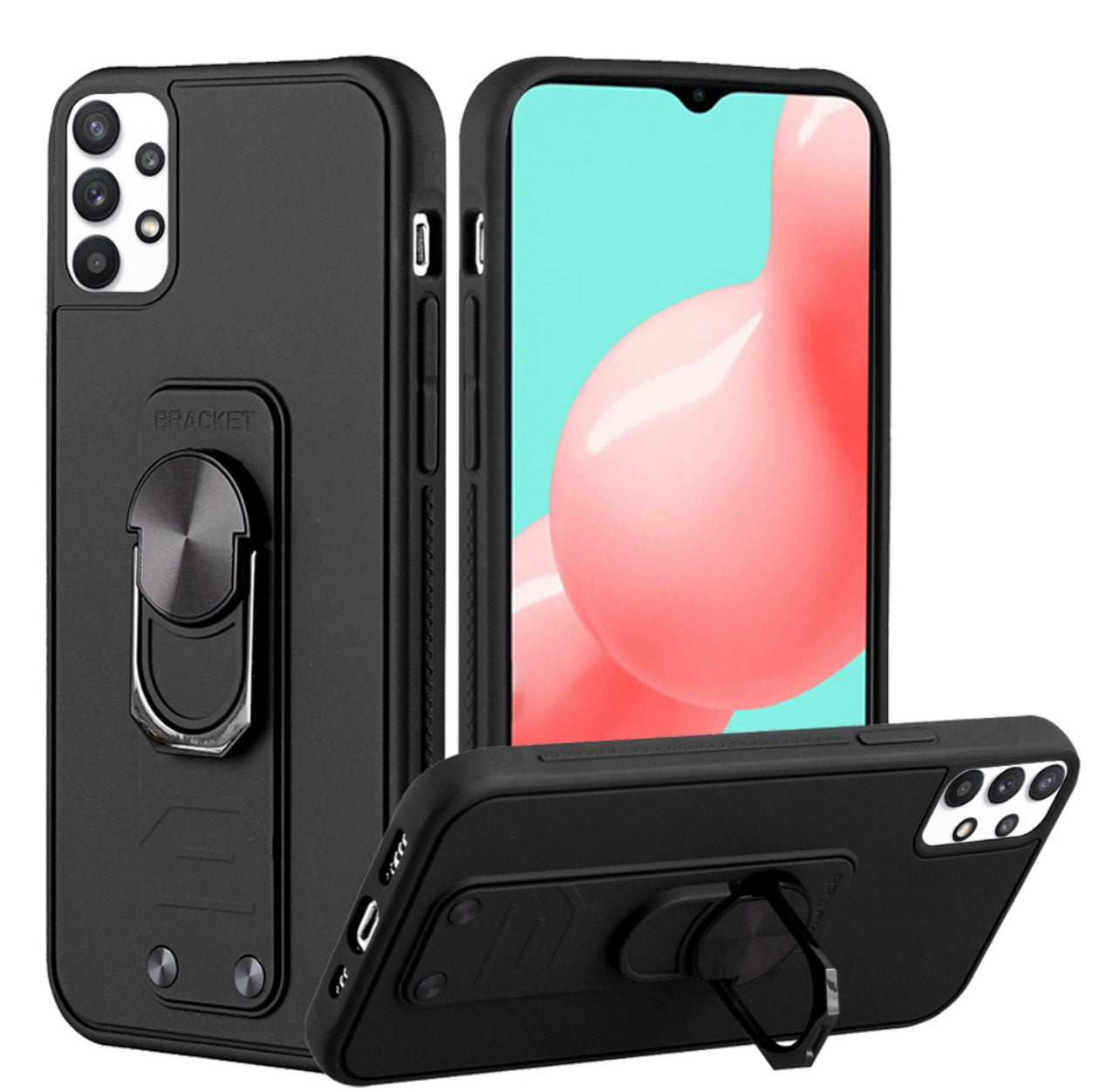 Samsung Galaxy A32 Tough Hybrid Ring Stand Case