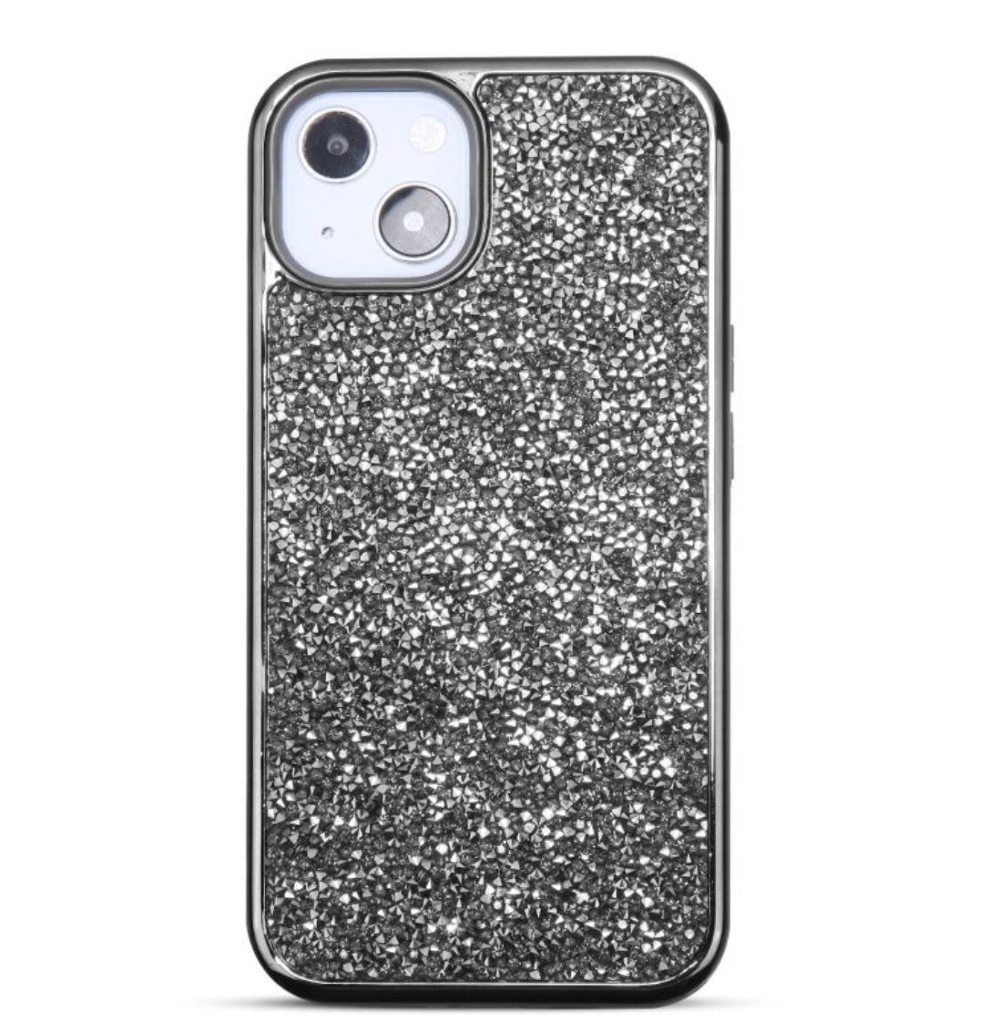 iPhone 13 (6.1) Encrusted Rhinestone Hybrid Cover