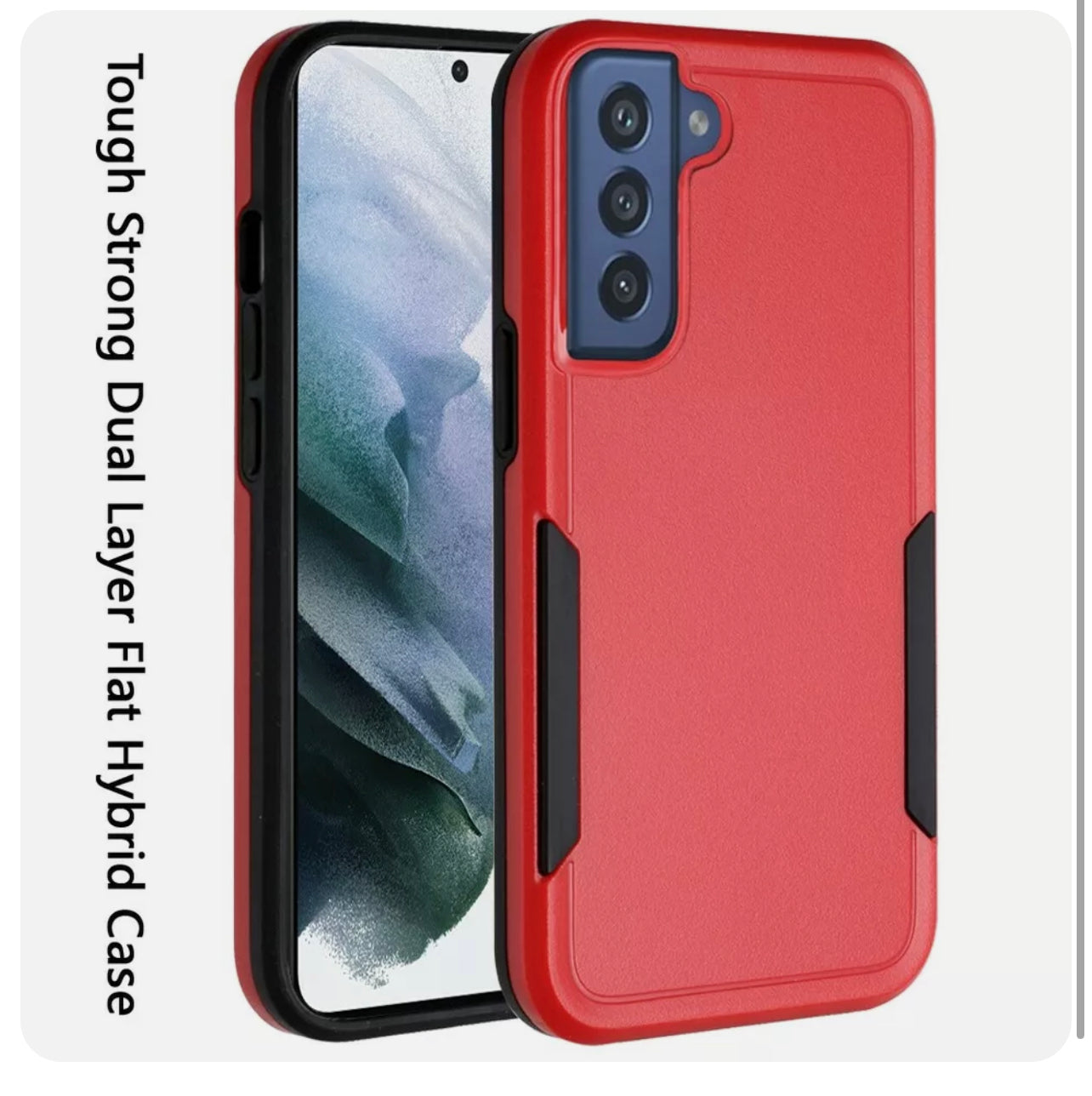 Samsung Galaxy S22 Tough Dual Layer Flat Hybrid Case