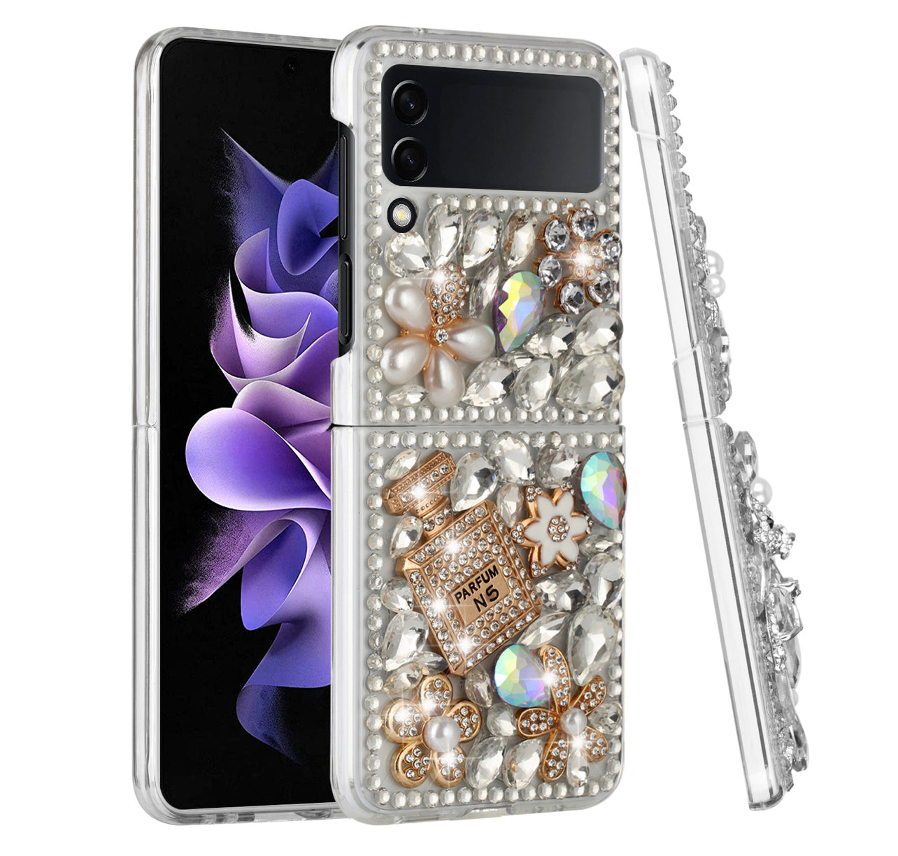 Samsung Galaxy Z Flip3 3D Full Diamond Bling Case Cover