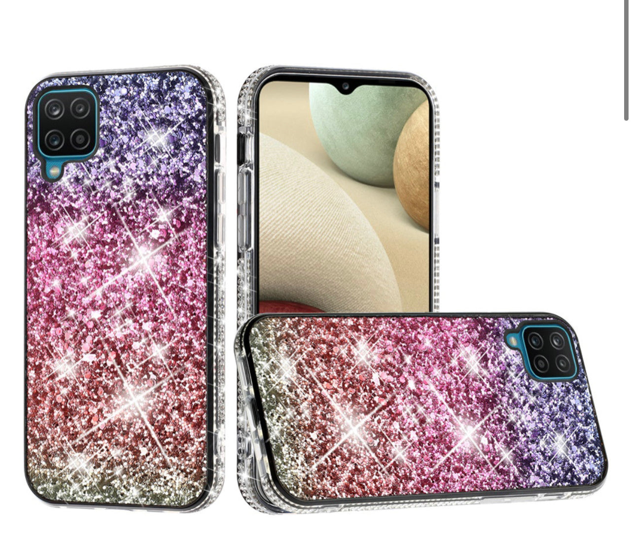Samsung Galaxy A12 Glitter Case