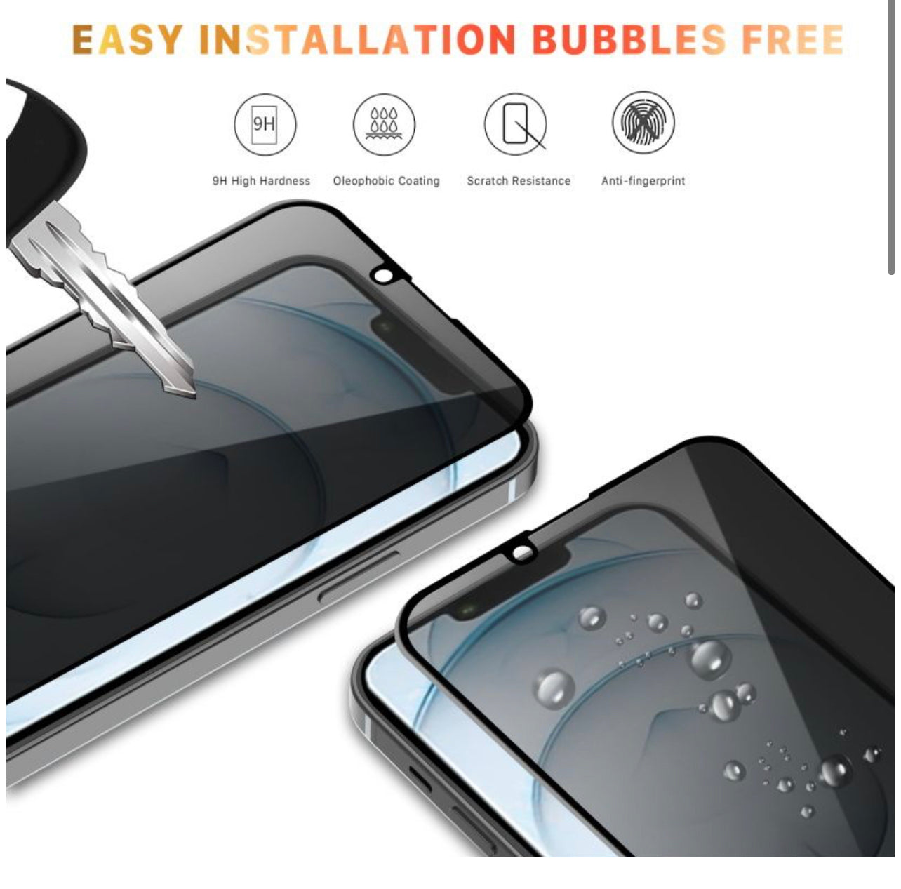 iPhone 13 Pro Max (6.7) Full Coverage Tempered Glass
