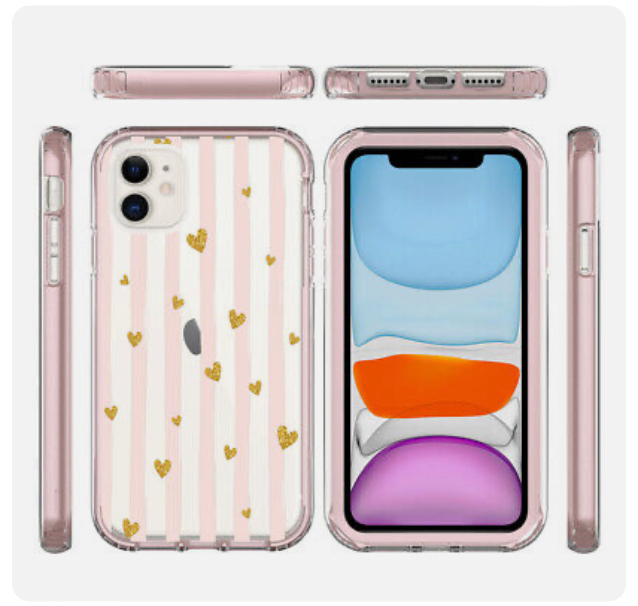 iPhone 14 PRO 6.1" Essence Beautiful Design Hybrid Shockproof Case Cover