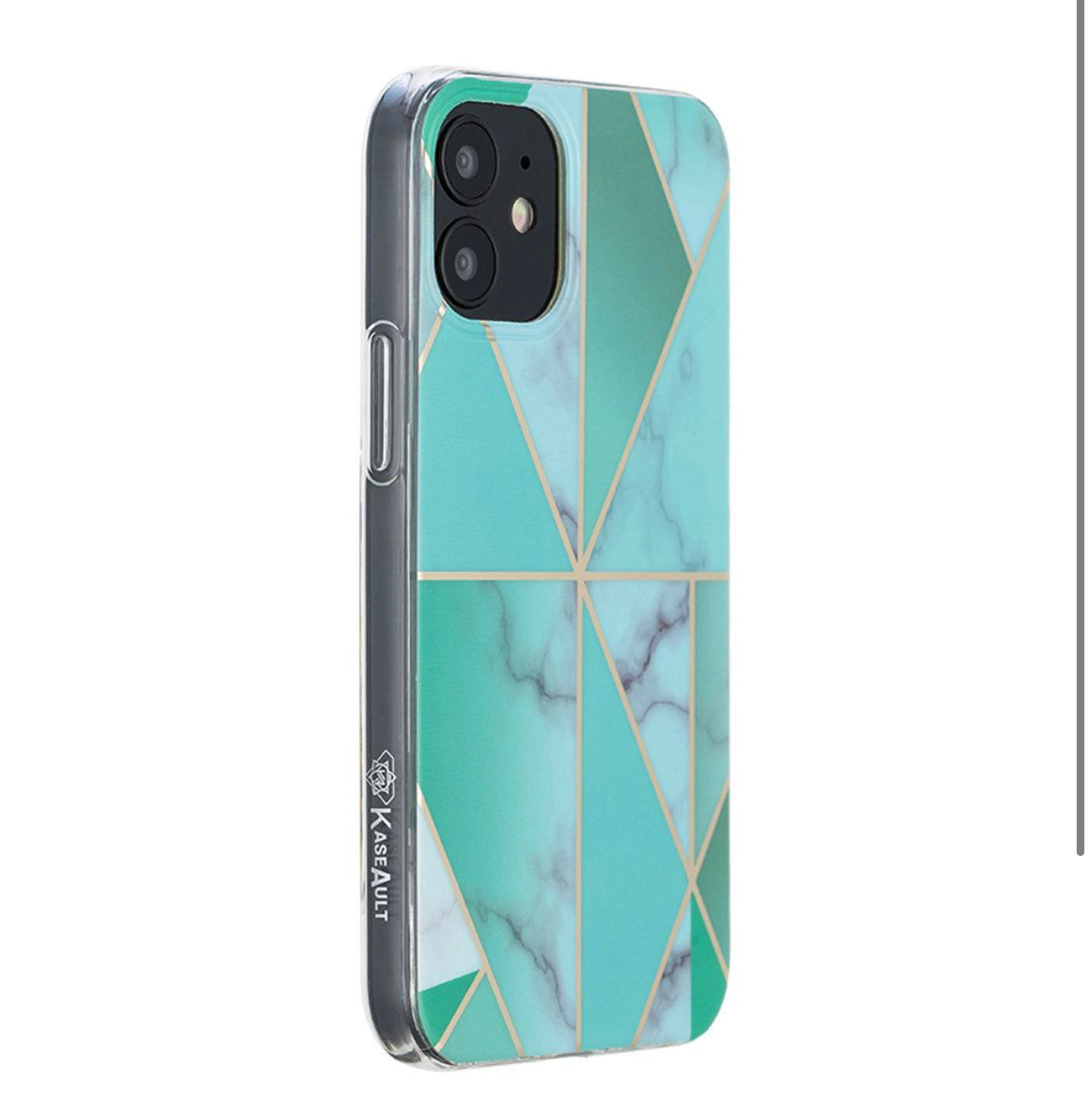 iPhone 12/Pro Electroplated Marble Hard TPU Case
