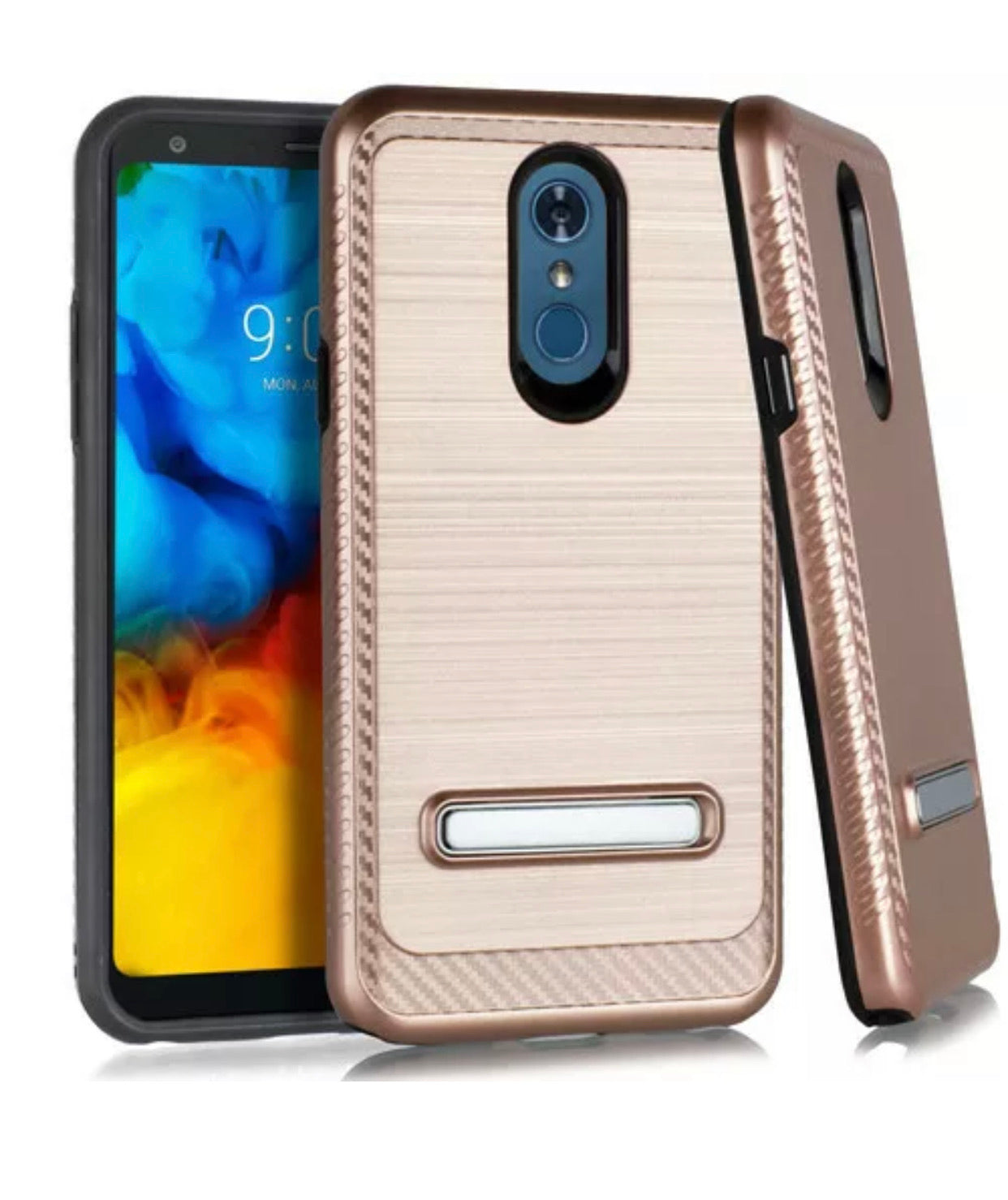 LG Stylo 5/+/Plus Brushed Hybrid Magnetic Stand Case