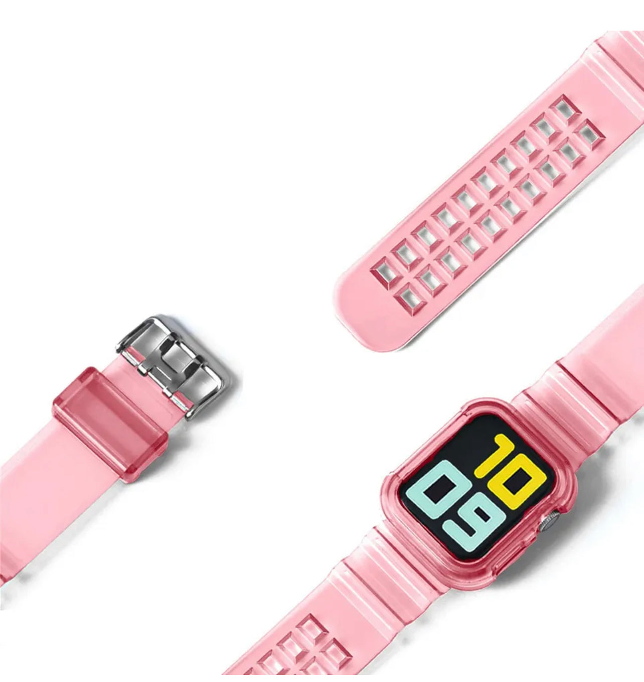 Clear iWatch Band Strap + Case