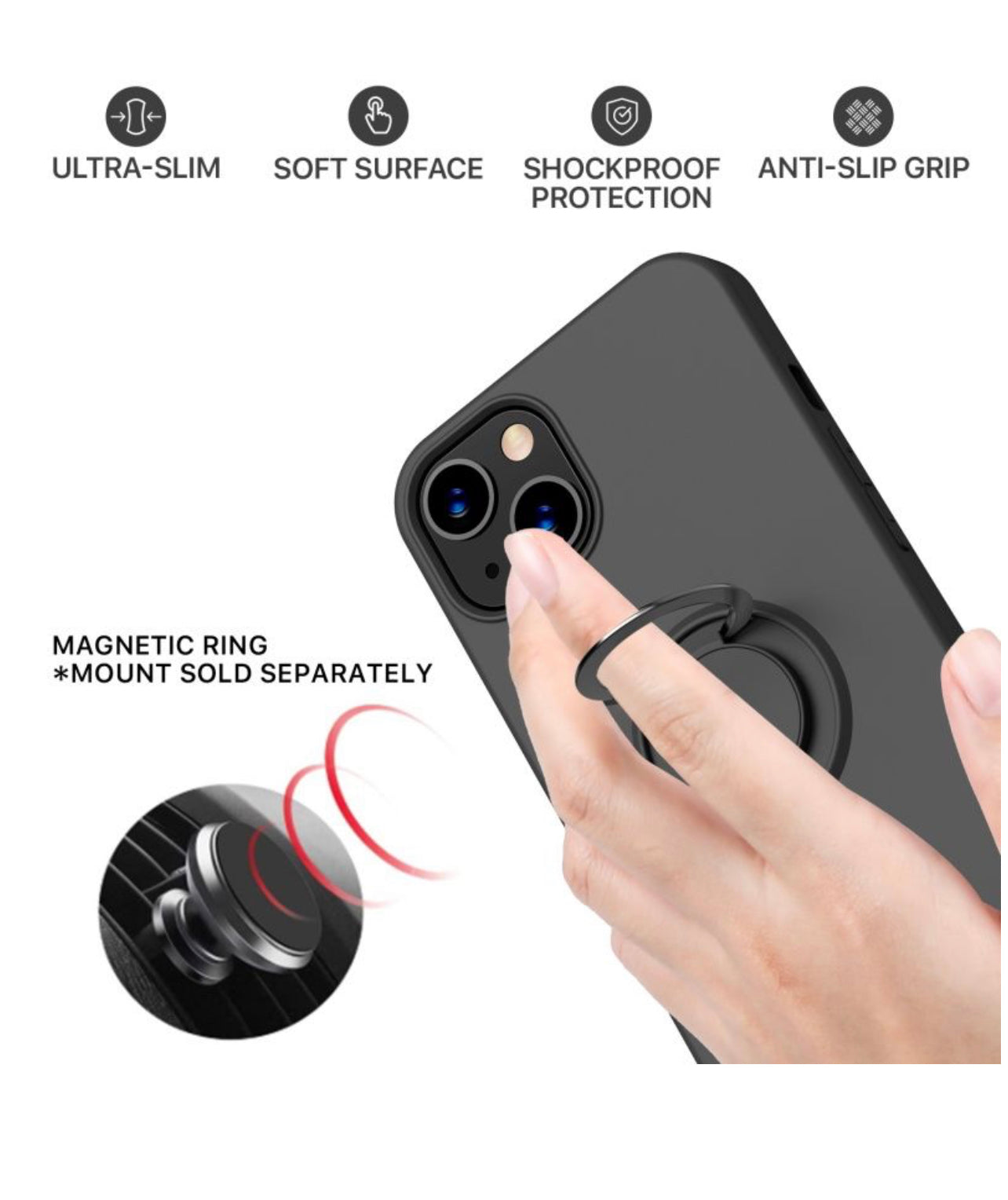 MYBAT PRO HALO SERIES CASE FOR APPLE IPHONE 13 (6.1) - BLACK