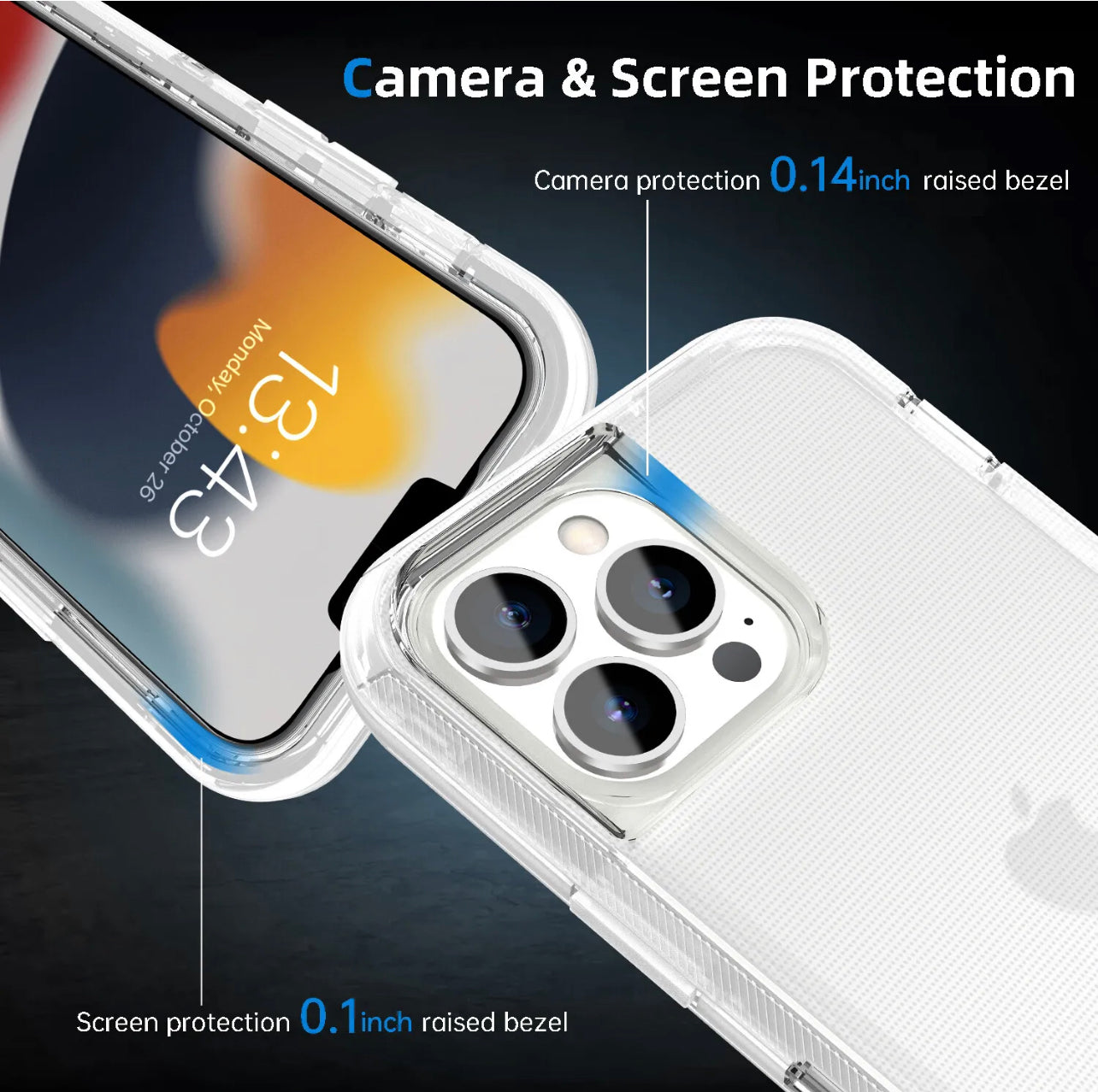 iPhone 14 Pro Max Shockproof Defender Case Cover/Belt Clip Holster