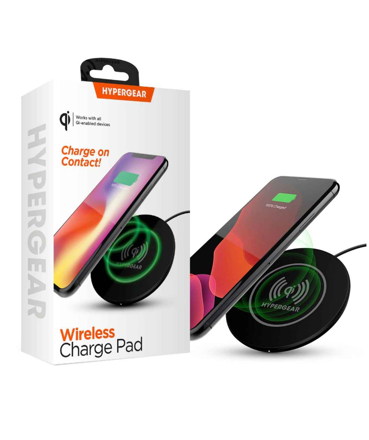 HYPERGEAR QI WIRELESS CHARGING PAD - BLACK