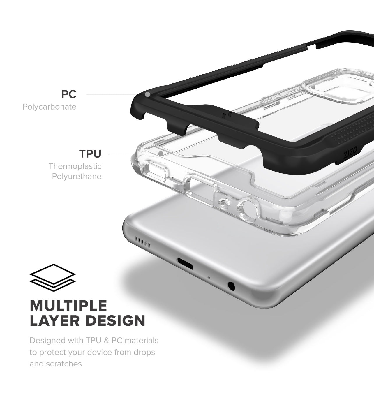 Samsung Galaxy A52 Military Grade Hybrid Case