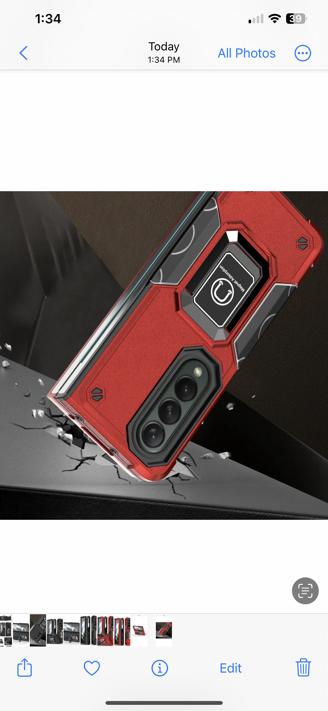 Samsung Galaxy Z Fold 4 Magnetic Ring Stand Case Cover