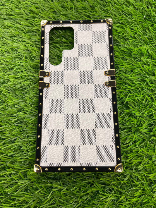 Samsung Galaxy s22 Ultra checkered print hybrid case