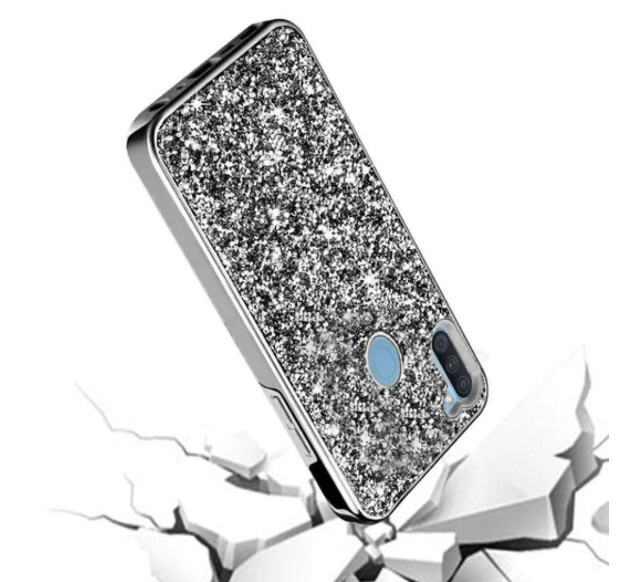 Samsung Galaxy A11 Rhinestone Hybrid Case