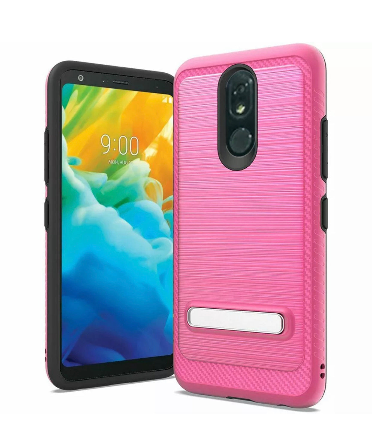 LG Stylo 5/+/Plus Brushed Hybrid Magnetic Stand Case