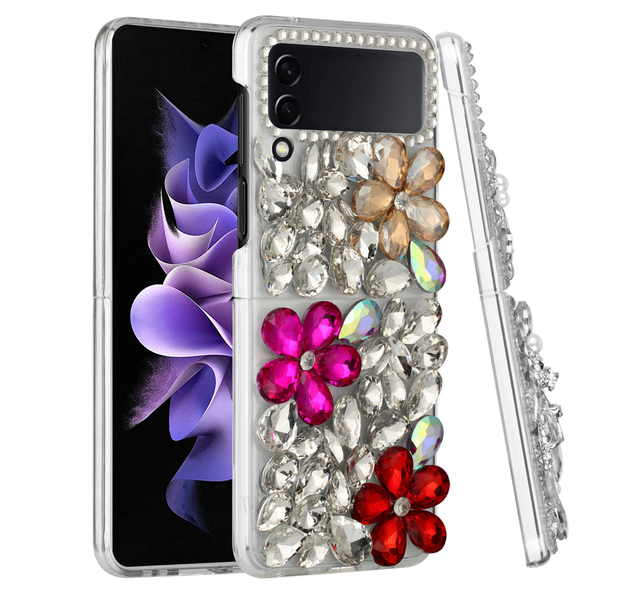 Samsung Galaxy Z Flip3 3D Full Diamond Bling Case Cover
