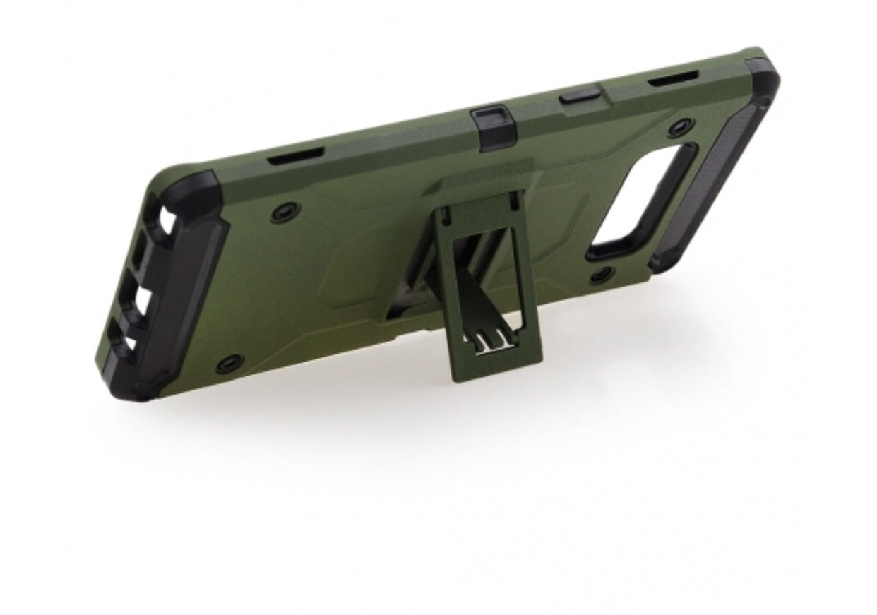 Samsung Galaxy Note 8 - Army Green Colored Horizontal Hard Back Kickstand Case