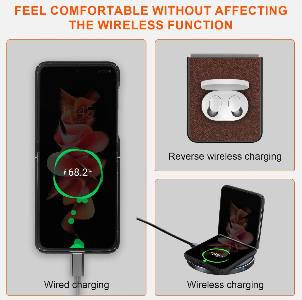 Samsung Galaxy Z Flip 3 Leather PC Cover