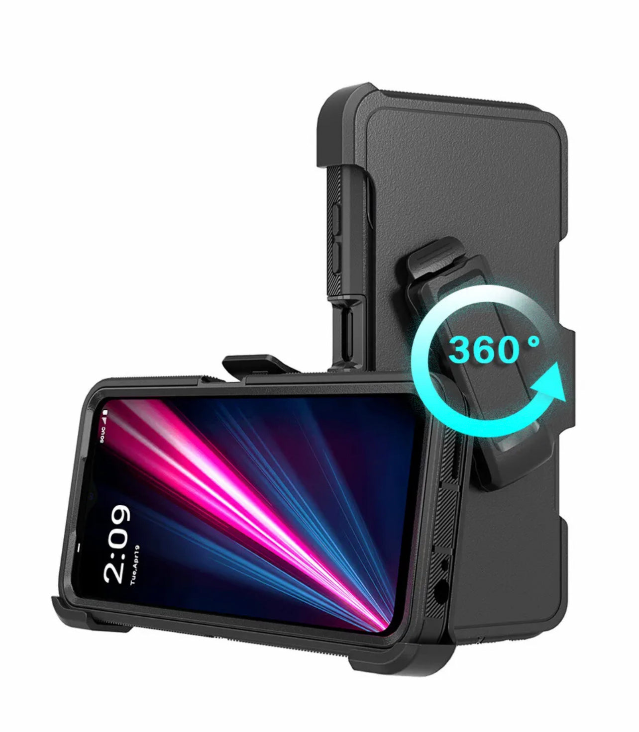 T-Mobile REVVL 6 Pro 5G Case Heavy Duty Shockproof Belt Clip Holster Cover