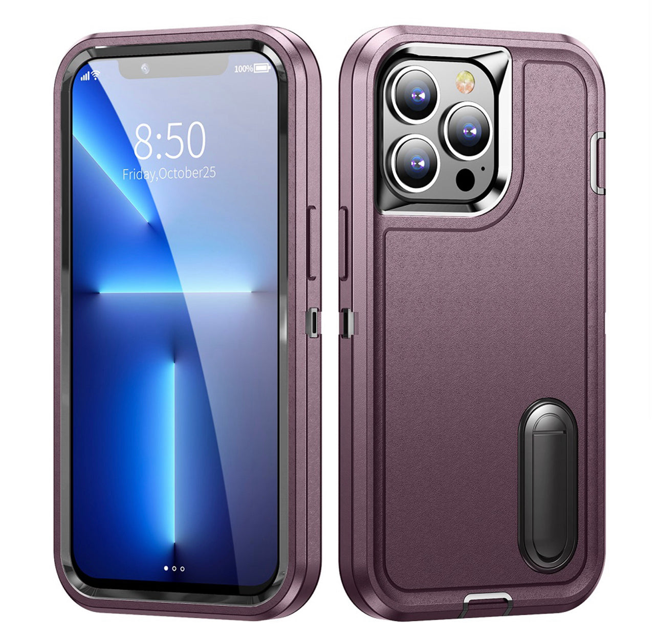 iPhone 13 Pro Max 3in1 Tough Hybrid Case w/ kickstand