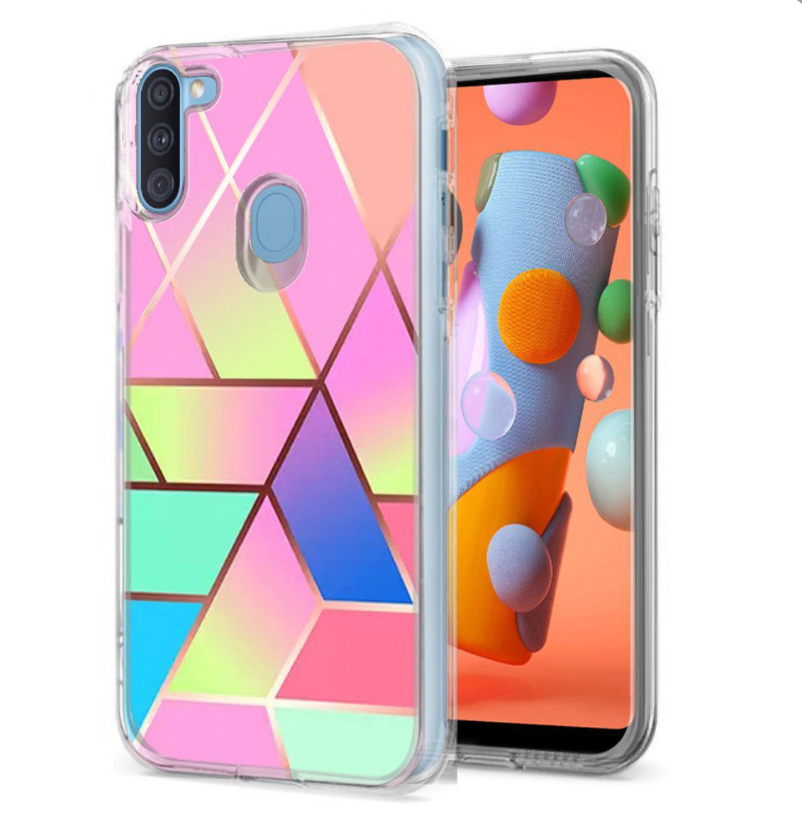 Samsung Galaxy A11 Rainbow Hybrid Case