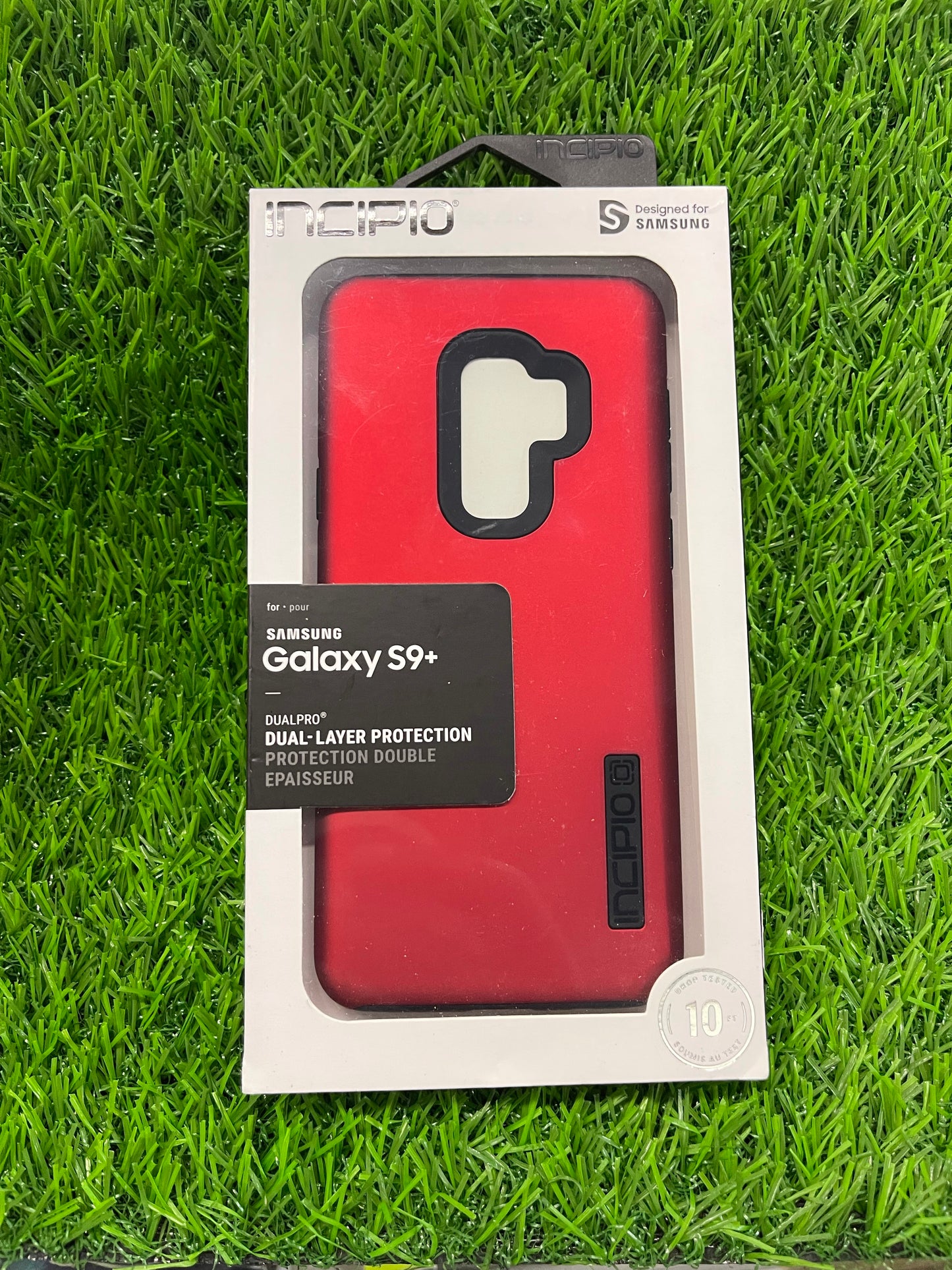 Incipio DualPro Series Dual Layer Case for Samsung Galaxy S9+ (Plus) - Red/Black