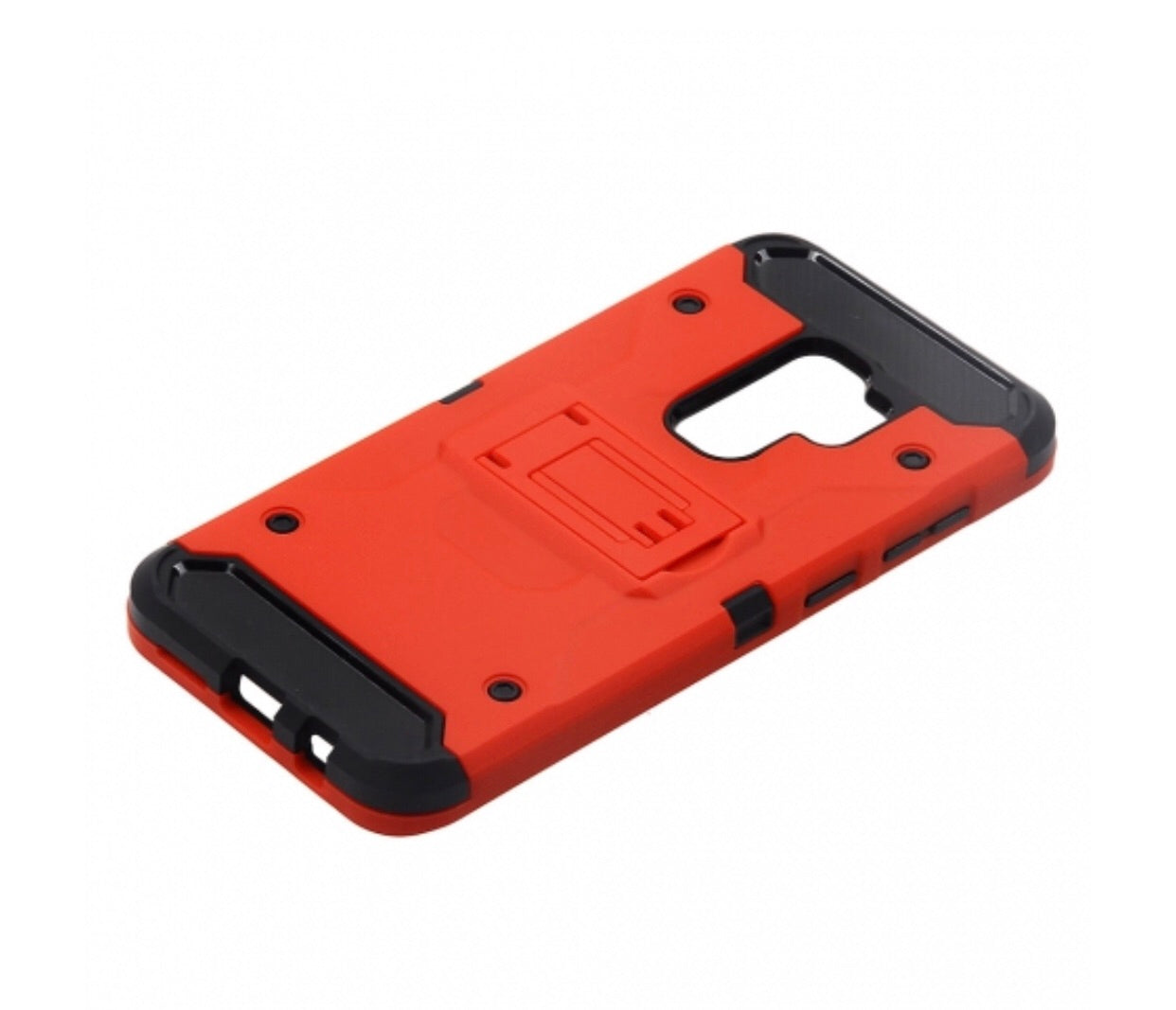 Samsung Galaxy S9 Plus - Red Colored Horizontal Hard Back Kickstand Case