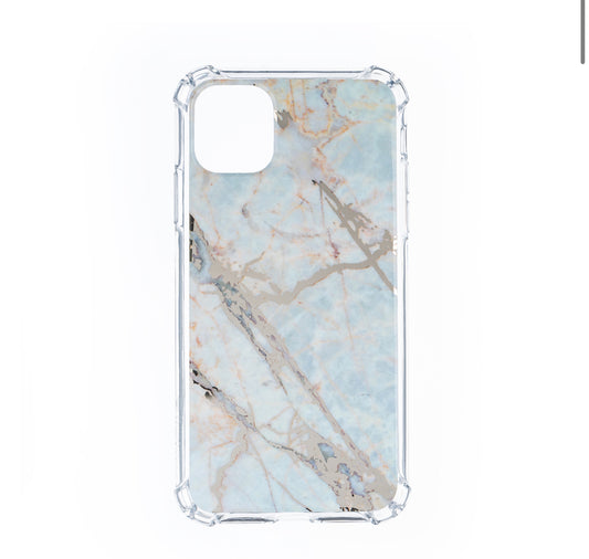 iPhone 12/ProElectroplated Marble Design ShockProof Hard Case