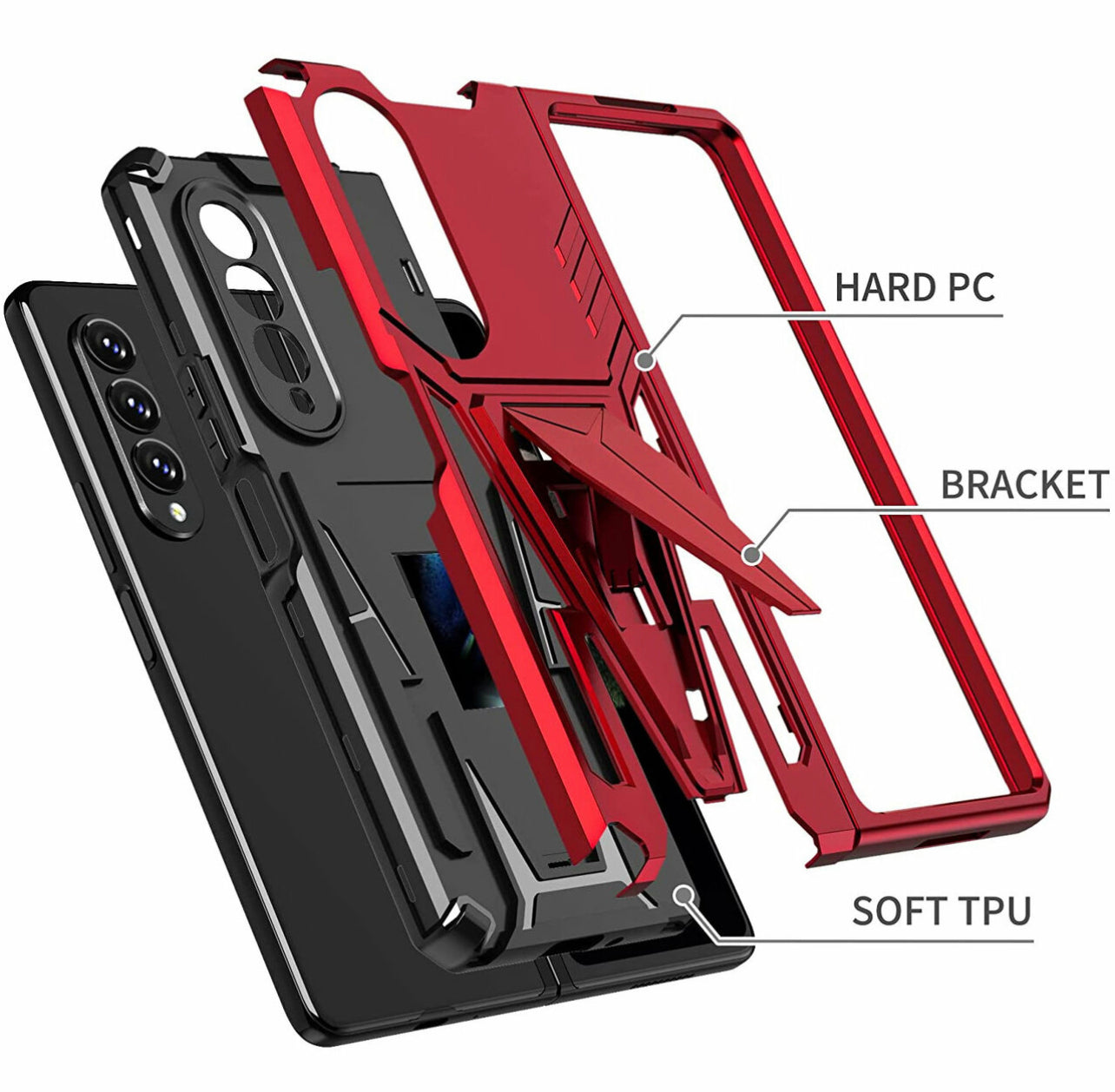 Samsung Galaxy Z Fold3 5G Hybrid Kickstand Case