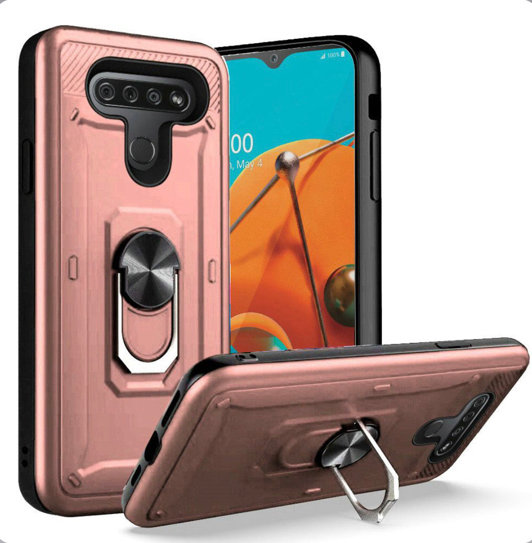 LG Stylo 6 Magnetic Ring Stand Case