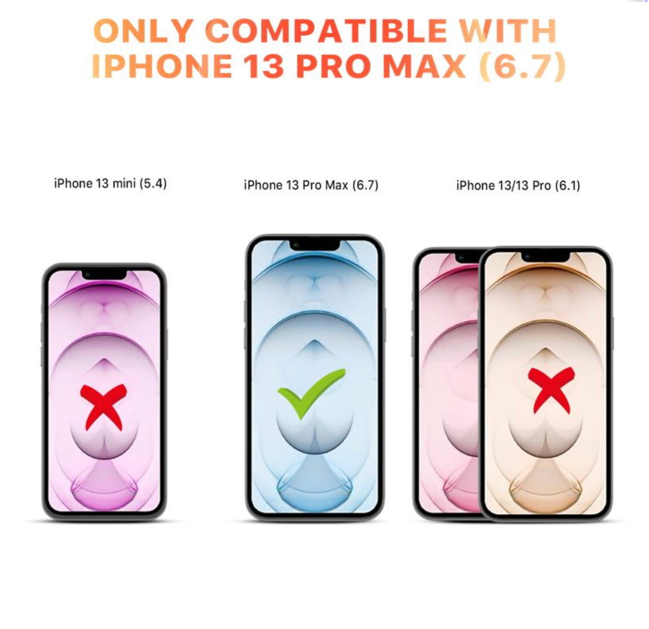 iPhone 13 Pro Max (6.7) Full Coverage Tempered Glass
