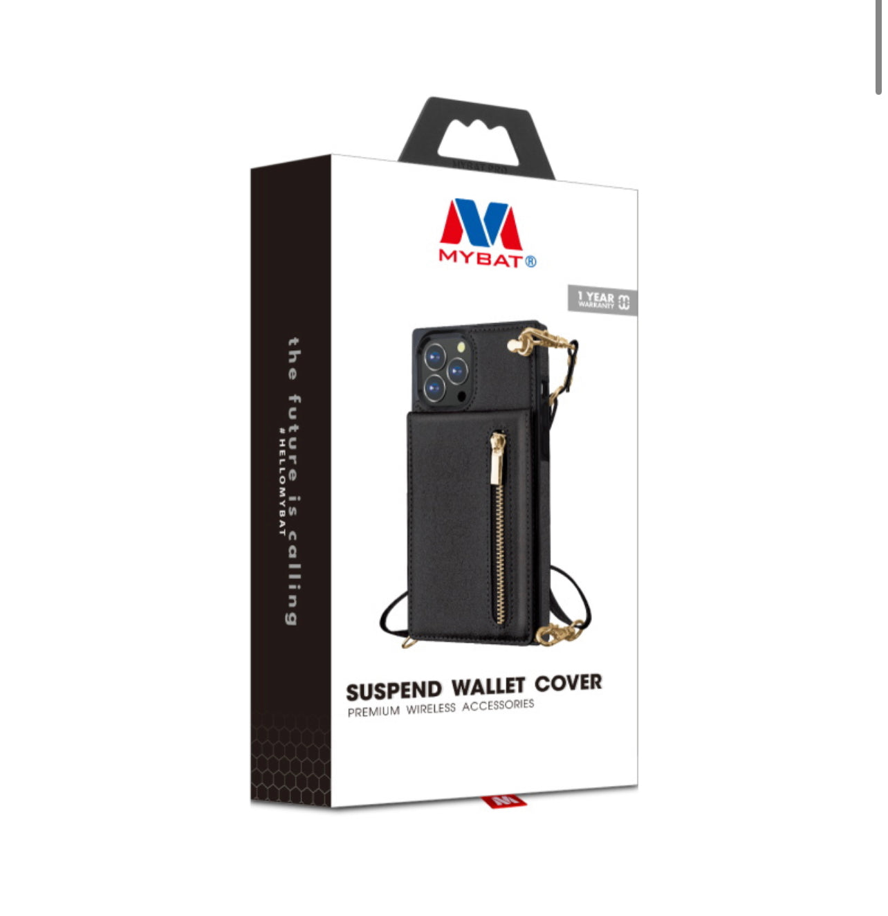 MyBat Suspend Wallet Cover (with Lanyard) for Apple iPhone 13 Pro Max (6.7) - Black