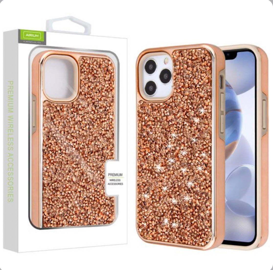 iPhone 12/Pro (6.1) Encrusted Bling Case