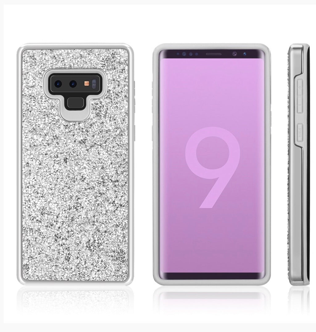 Samsung Galaxy Note 9 Premium Hybrid Bumper Case - Silver