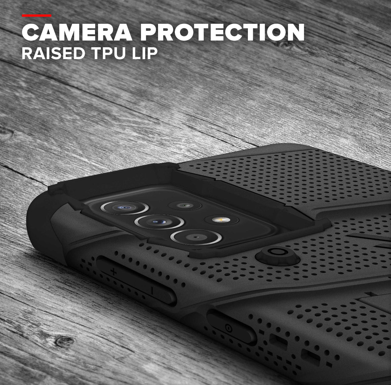 Samsung Galaxy A52 Case W/ Tempered Glass