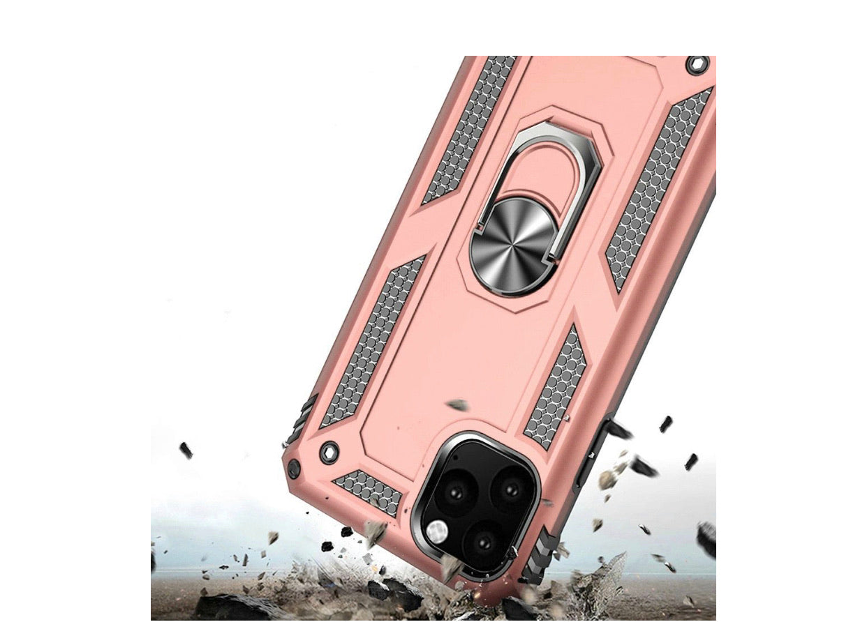iPhone 11 Pro Ring Stand Case-Rose Gold