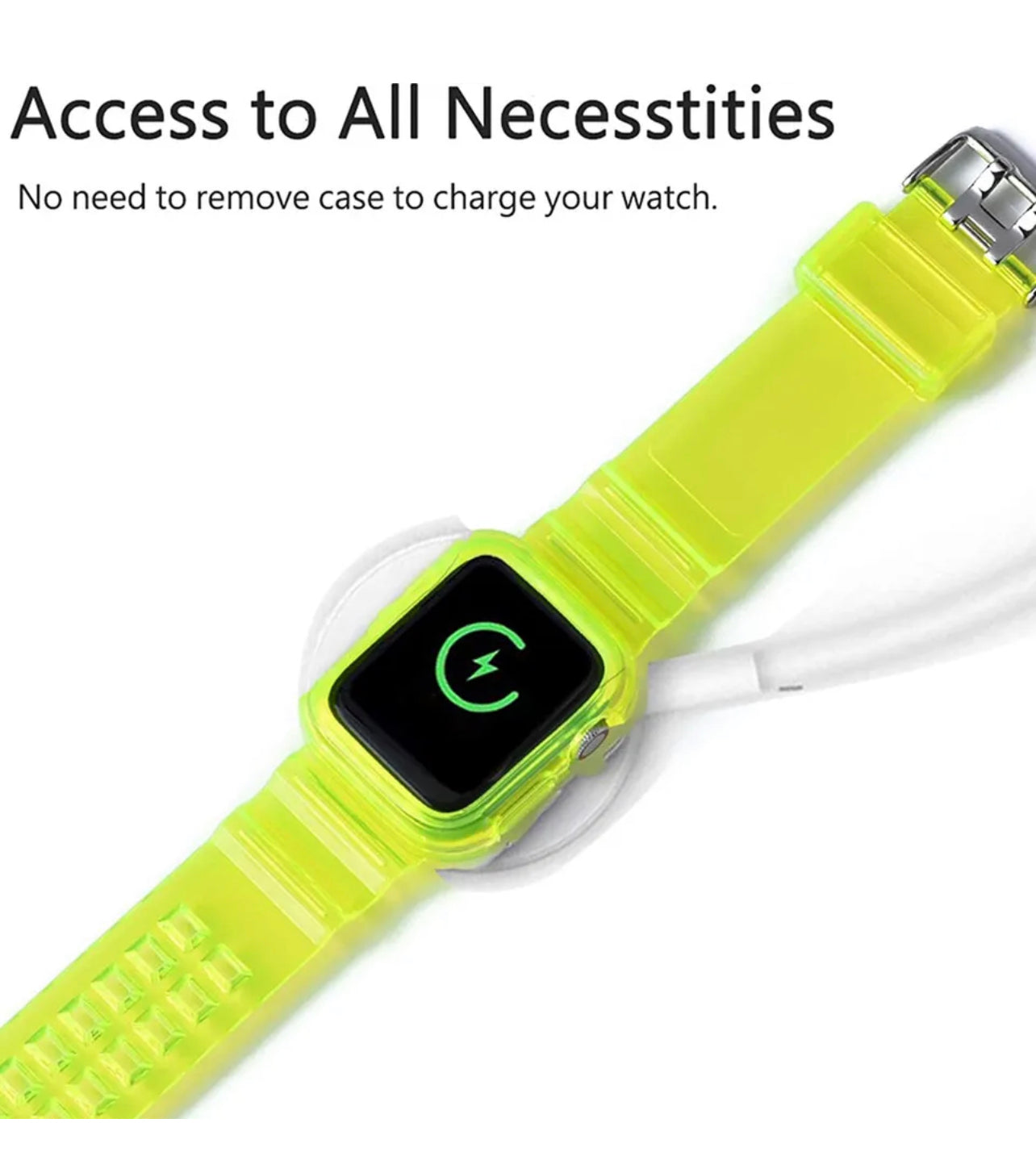 Clear iWatch Band Strap + Case