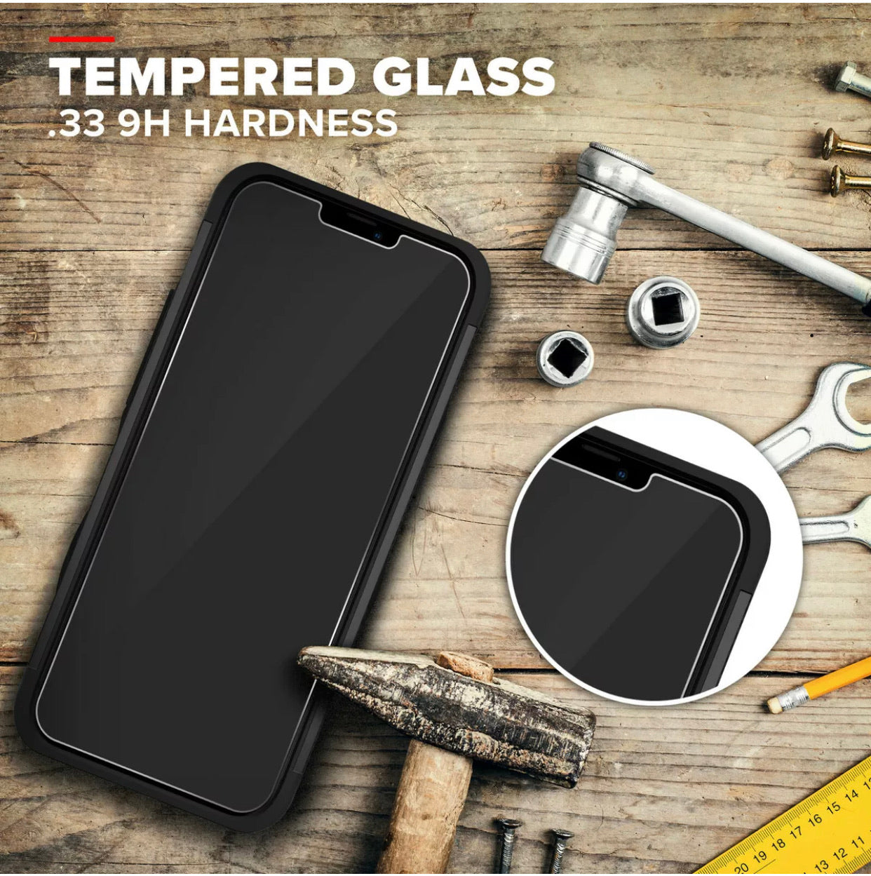 iPhone 12/Pro (6.1) Premium Case W/ Glass