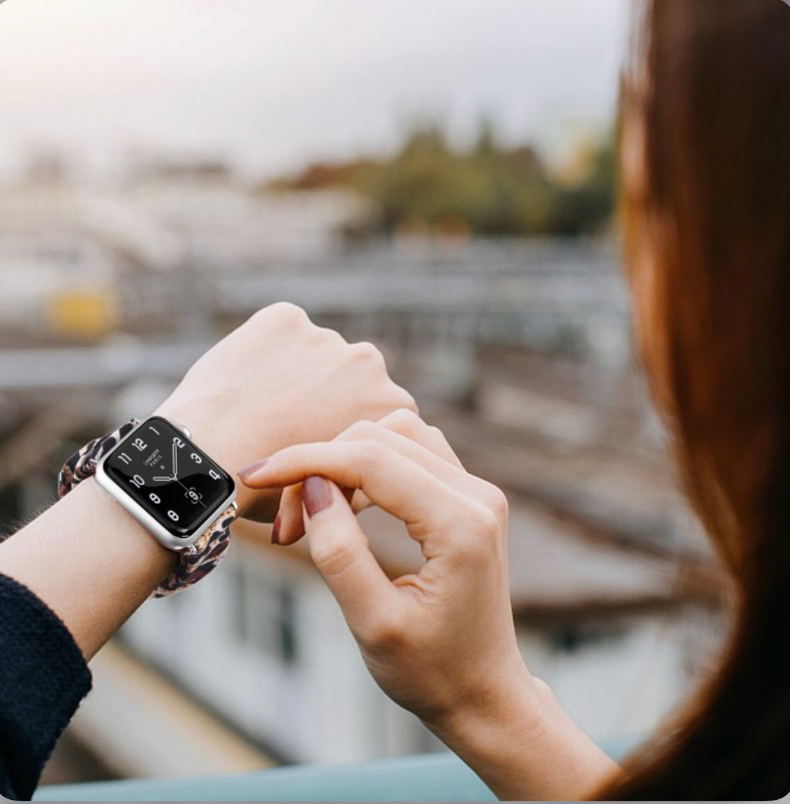 SCRUNCHIE WATCHBAND FOR APPLE WATCH 38MM / 40MM - LEOPARD