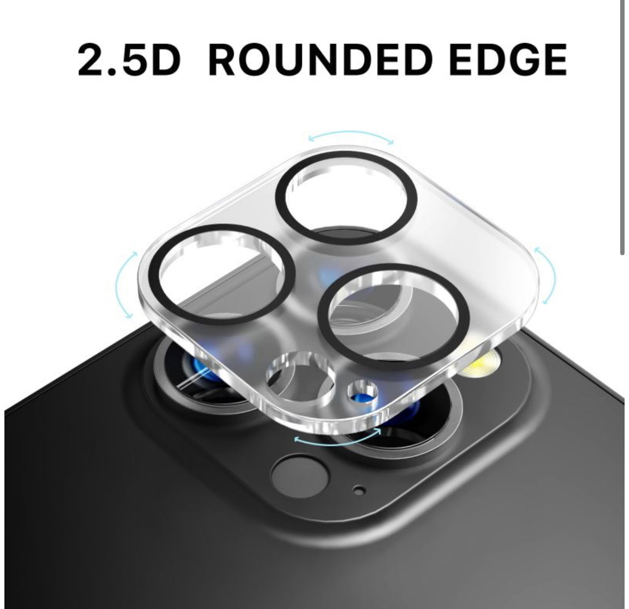 TEMPERED GLASS LENS PROTECTOR (2.5D) FOR APPLE IPHOJE 13 Pro/Pro Max