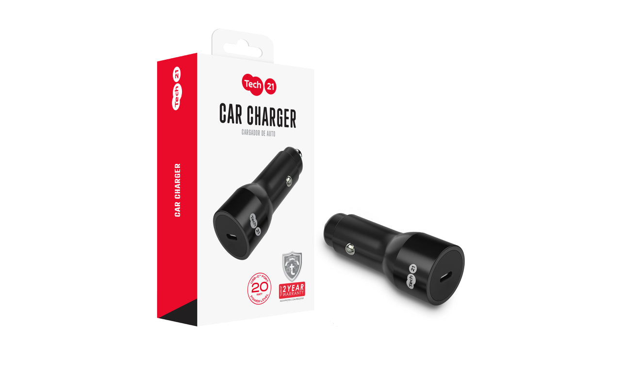 TECH21 20W USB-C CAR CHARGER