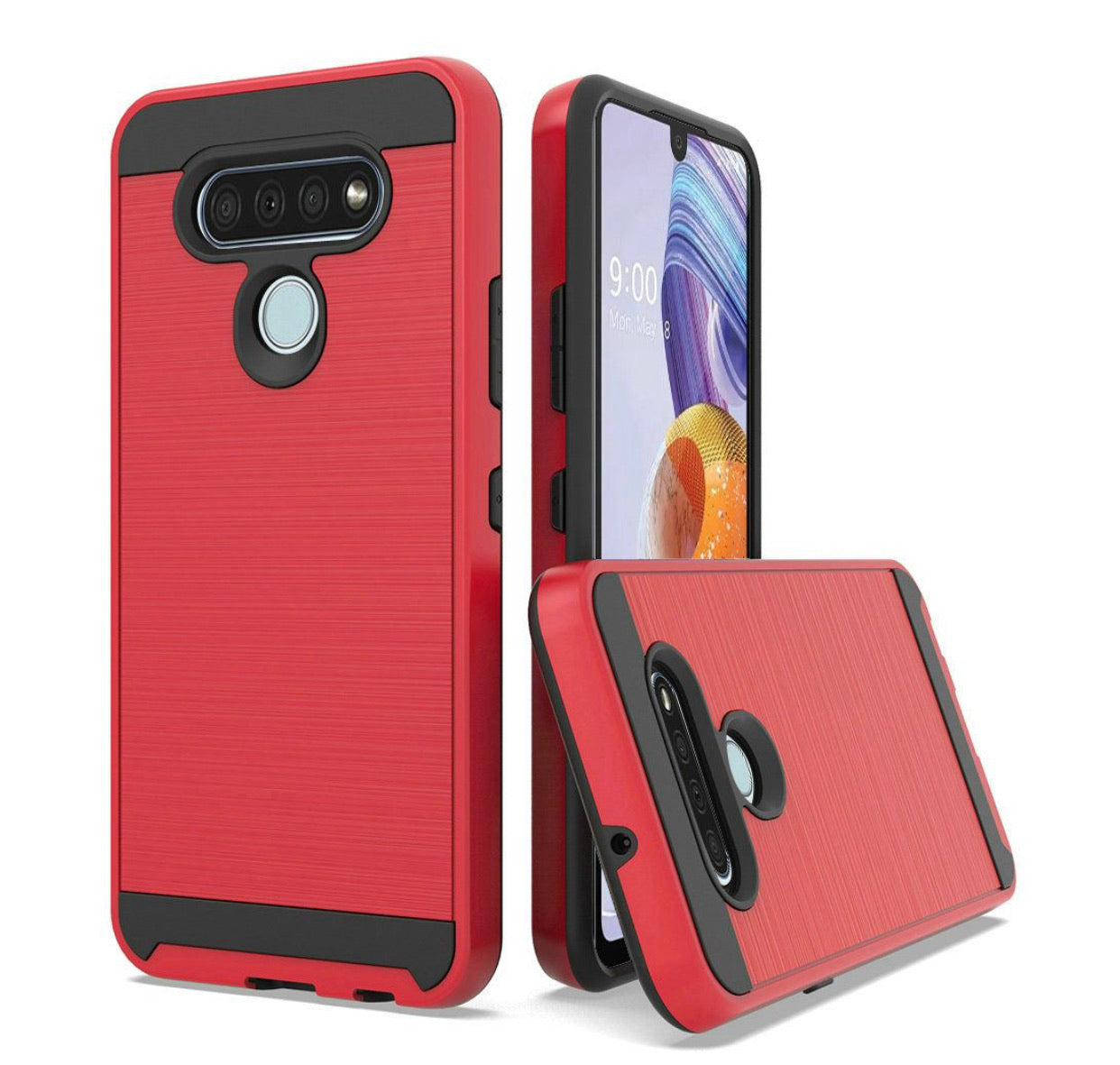 LG Stylo 6 Metallic Brushed Hybrid Case