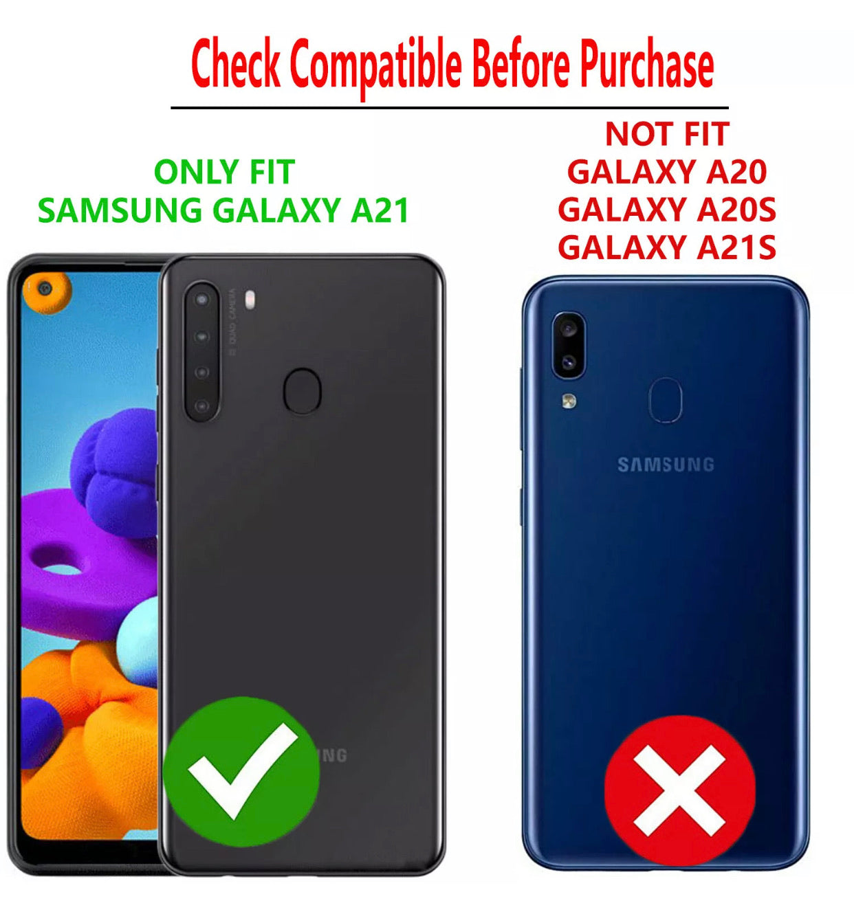 Samsung Galaxy A21 Ring Stand Case