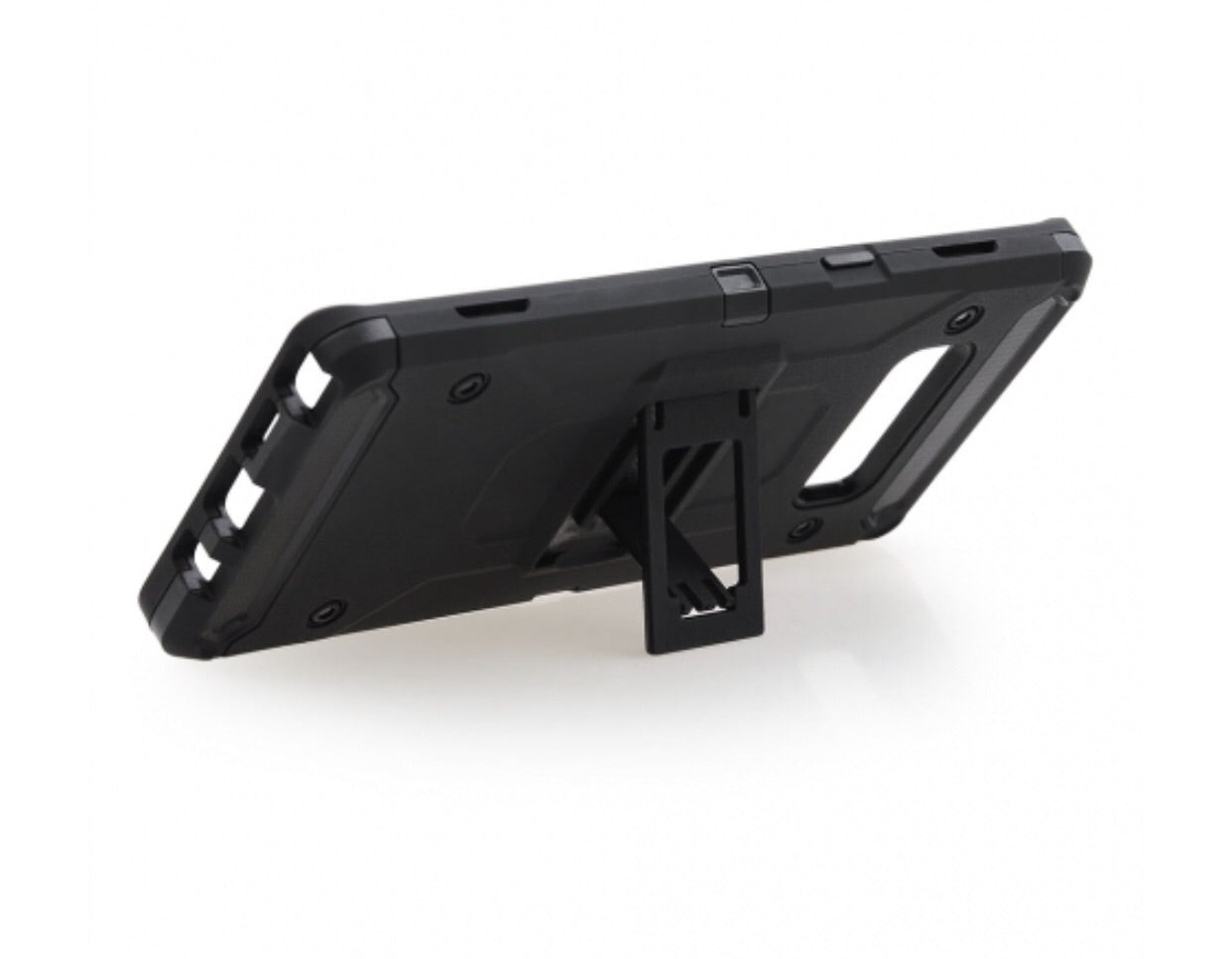 SAMSUNG GALAXY NOTE 8 - BLACK COLORED HORIZONTAL HARD BACK KICKSTAND CASE